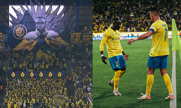 Saudi Pro league – Pour son dernier match à domicile avant la Can Le tifo exceptionnel des supporters d’Al-Nassr pour Sadio Mané