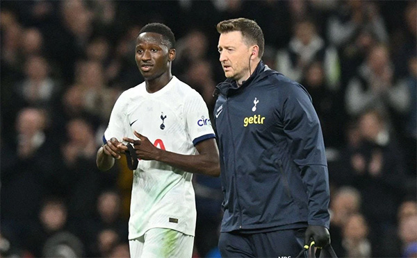 Tottenham : Pape Matar Sarr toujours blessé et forfait contre Man City