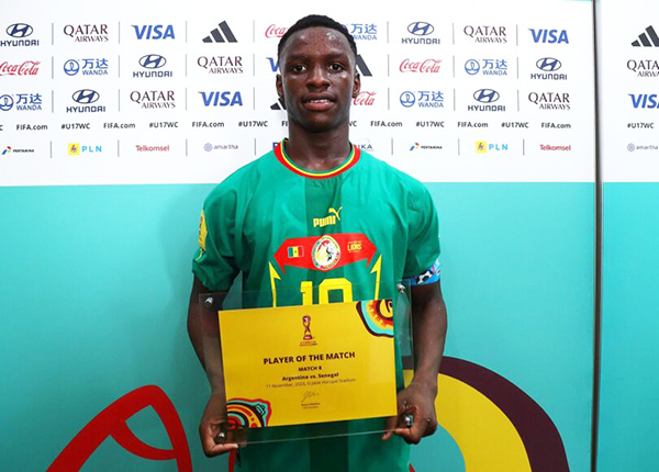 Mondial U17 – Doublé, Homme du match face à l’Argentine (2-1) : Amara Diouf enflamme déjà l’Indonésie