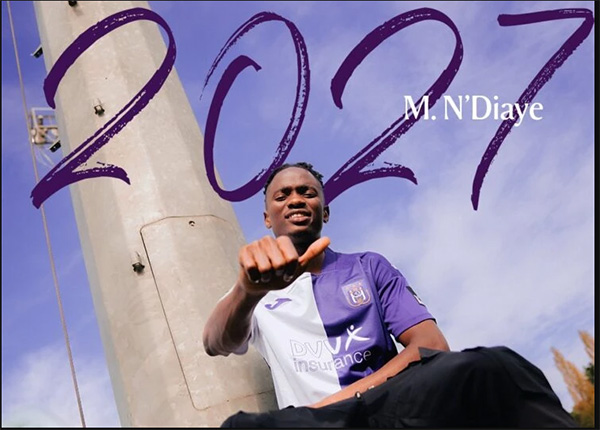 Anderlect – Moussa Ndiaye après sa prolongation : «Accomplir beaucoup de choses avec ce club»