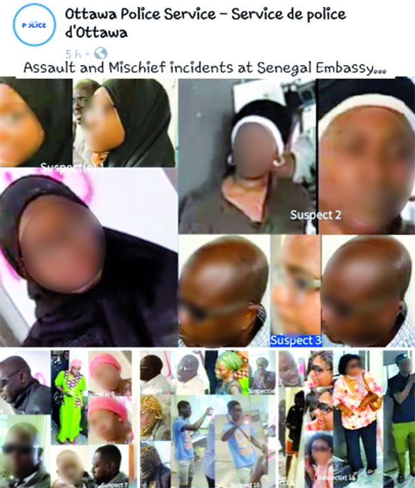 Ransacking of the Senegalese Embassy in Canada: Tracking the Thugs