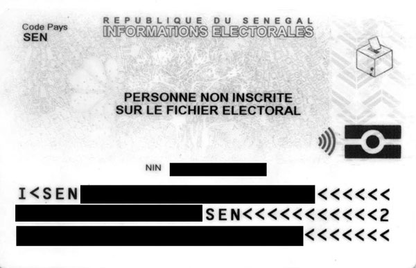 Mais pourquoi cette mention illégale sur certaines Cin ? : «Personne non inscrite sur le fichier électoral»