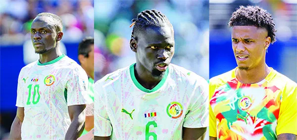 Absents Sadio Mané, Pathé Ciss, Ismail Jakobs