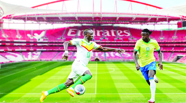 Brésil -Sénégal – A 3 jours du choc de Londres : L’Emirates Stadium affiche complet… presque